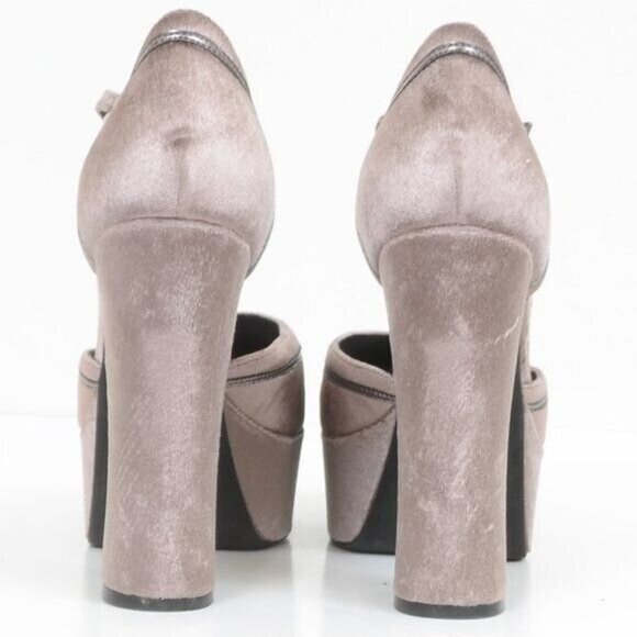 Jeffrey Campbell Low Down Platform Pump Chunky High Heels Size 9.5 - Picture 6 of 9